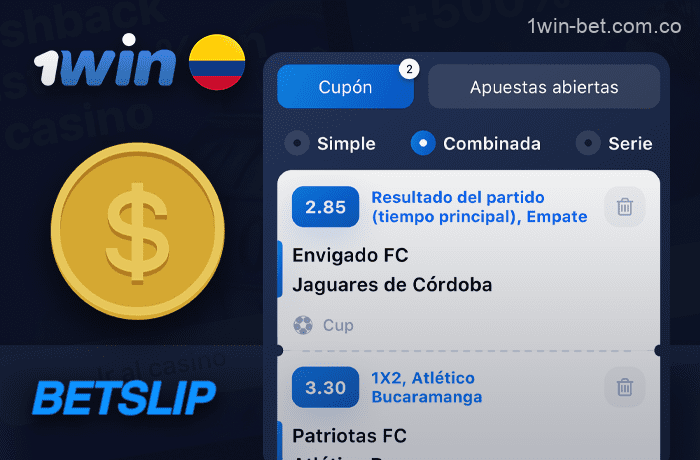 Apuestas BetSlip en 1win: Regular, Express, Series