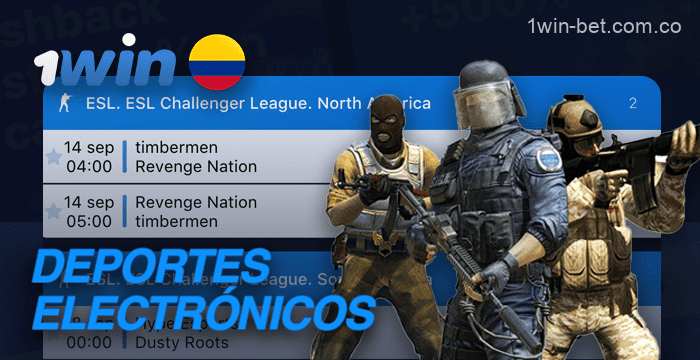 Apostar en competiciones de eSports en 1win en Colombia